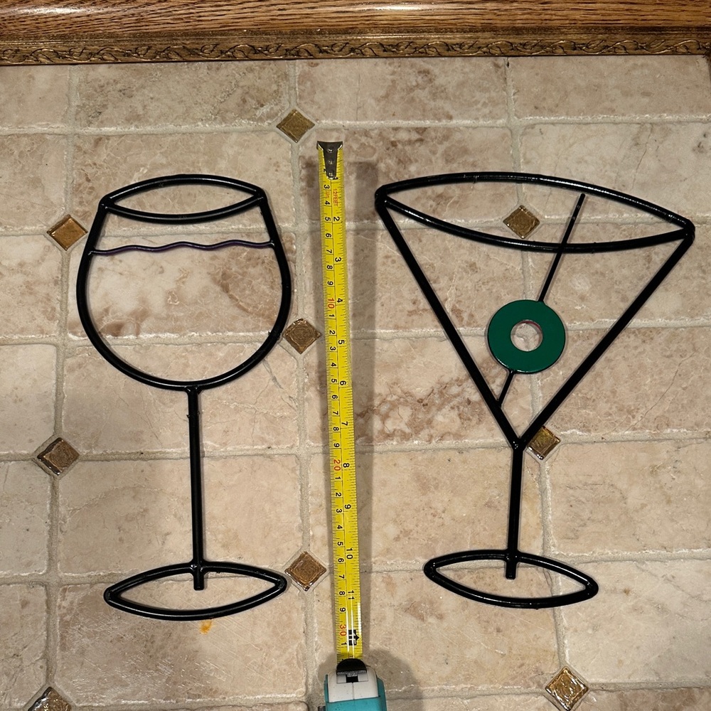 5/$25 Metal wine decoration